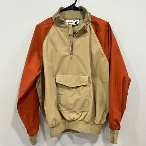 Tan and Orange Men's Jacket